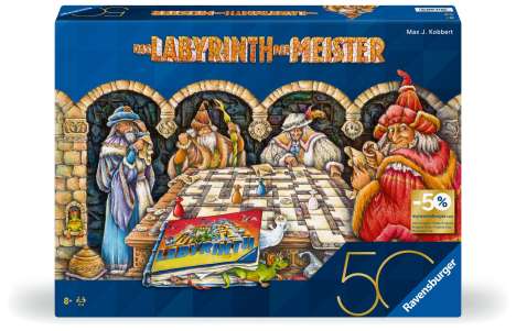Max J. Kobbert: Ravensburger 22474 Labyrinth der Meister - Die Meisterversion des verrückten Labyrinths für 2 - 4 Personen ab 9 Jahren, Spiele