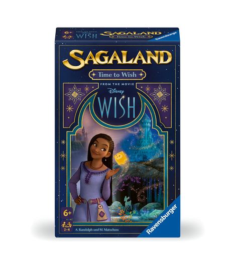 Alex Randolph: Ravensburger 22649 - Disney Wish Sagaland: Time to Wish - Mitbringspiel für 2-4 Spieler ab 6 Jahren mit den beliebten Charakteren aus dem Kinofilm Disney Wish, Spiele