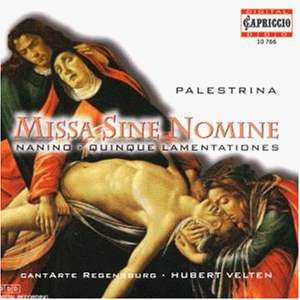 Giovanni Pierluigi da Palestrina (1525-1594): Missa Sine Nomine, CD