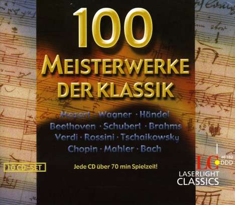 100 Meisterwerke der Klassik, 10 CDs