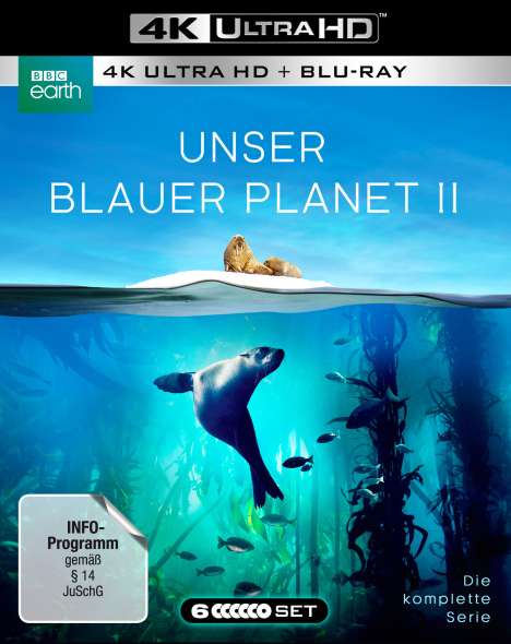 Unser blauer Planet II (Komplette Serie) (Ultra HD Blu-ray &amp; Blu-ray), 3 Ultra HD Blu-rays und 3 Blu-ray Discs