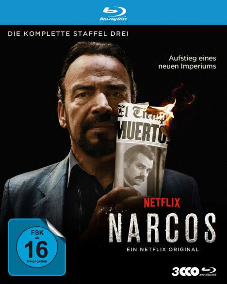Narcos Staffel 3 (Blu-ray), 3 Blu-ray Discs