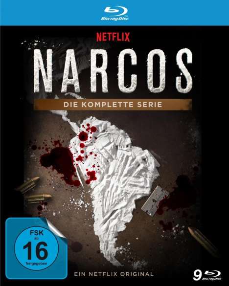 Narcos (Komplette Serie) (Blu-ray), 9 Blu-ray Discs