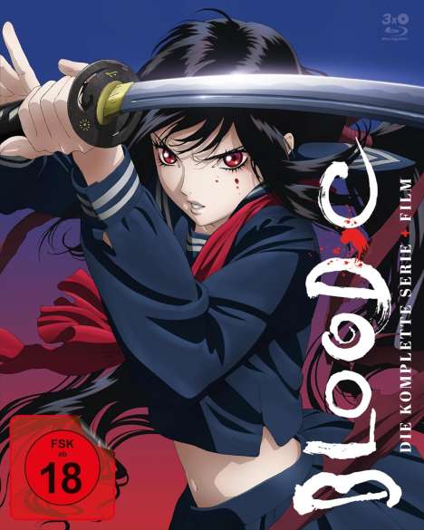 Blood C (Komplette Serie) / The Last Dark (Film) (Blu-ray im Digipak), 3 Blu-ray Discs