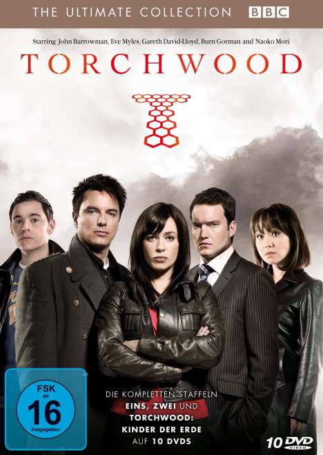 Torchwood Staffel 1+2 plus Kinder der Erde, 10 DVDs