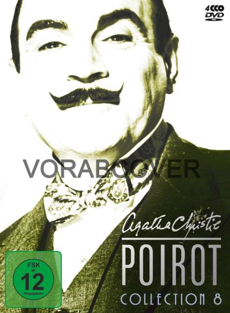 Agatha Christie's Hercule Poirot: Die Collection Vol.8, 4 DVDs