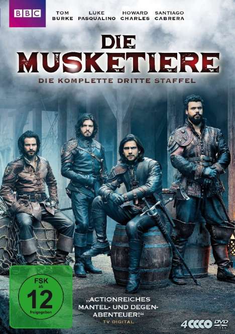 Die Musketiere Staffel 3 (finale Staffel), 4 DVDs