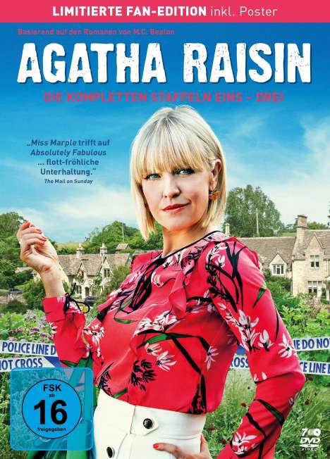 Agatha Raisin Staffel 1-3 (Limitierte Fan-Edition), 7 DVDs