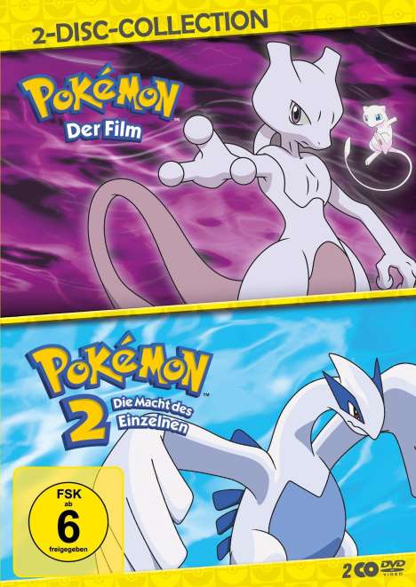 Pokémon - Der Film / Pokémon 2 - Die Macht des Einzelnen, 2 DVDs