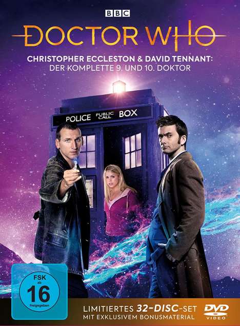 Doctor Who - Die Christopher Eccleston &amp; David Tennant Jahre: Der komplette 9. und 10. Doktor, 32 DVDs