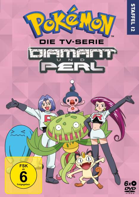 Pokémon Staffel 12: Diamant und Perl - Galactic Battles, 6 DVDs