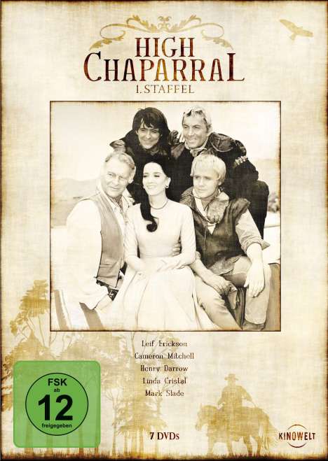 High Chaparral Season 1, 7 DVDs
