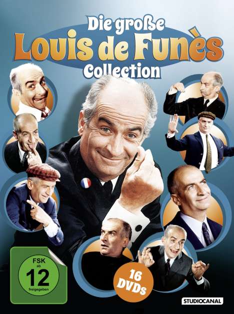 Die große Louis de Funès Collection (16 Filme), 16 DVDs