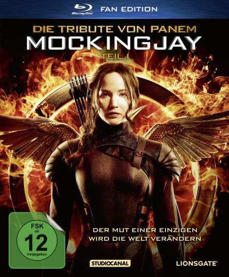 Die Tribute von Panem - Mockingjay Teil 1 (Fan Edition im Digipack) (Blu-ray), Blu-ray Disc
