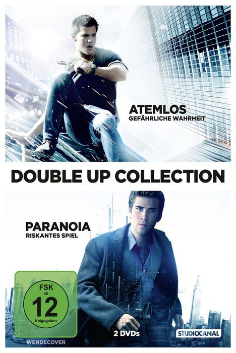 Atemlos - Gefährliche Wahrheit / Paranoia - Riskantes Spiel, 2 DVDs