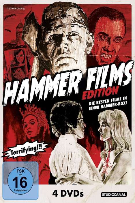 Hammer Films Edition, 4 DVDs