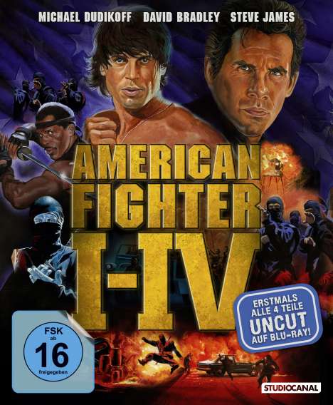 American Fighter 1-4 (Blu-ray), 4 Blu-ray Discs