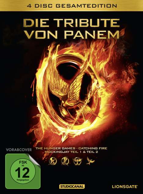 Die Tribute von Panem (Gesamtedition), 4 DVDs