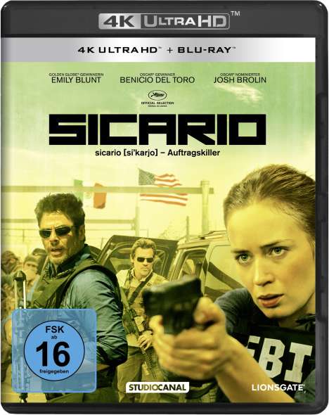 Sicario (Ultra HD Blu-ray &amp; Blu-ray), 1 Ultra HD Blu-ray und 1 Blu-ray Disc