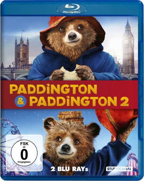 Paddington 1 &amp; 2 (Blu-ray), 2 Blu-ray Discs