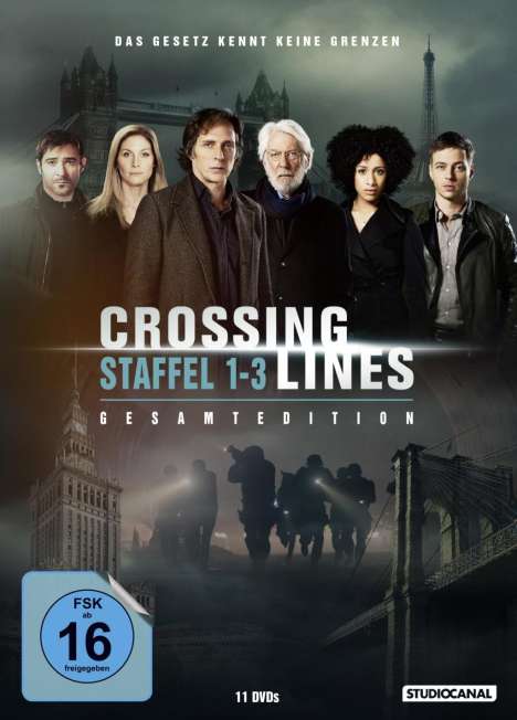 Crossing Lines Staffel 1-3 (Gesamtedition), 11 DVDs