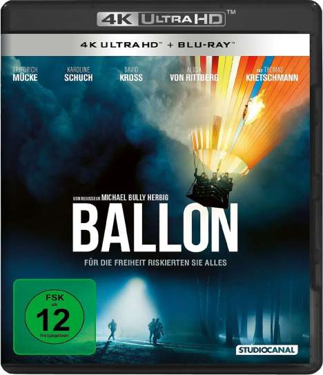 Ballon (Ultra HD Blu-ray &amp; Blu-ray), 1 Ultra HD Blu-ray und 1 Blu-ray Disc