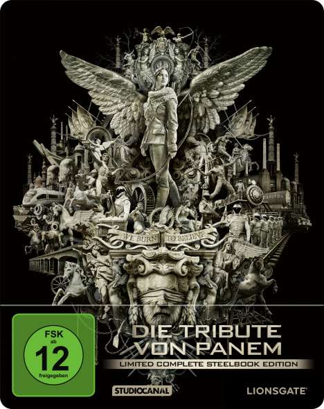 Die Tribute von Panem (Limited Complete Edition) (Blu-ray im Steelbook), 4 Blu-ray Discs