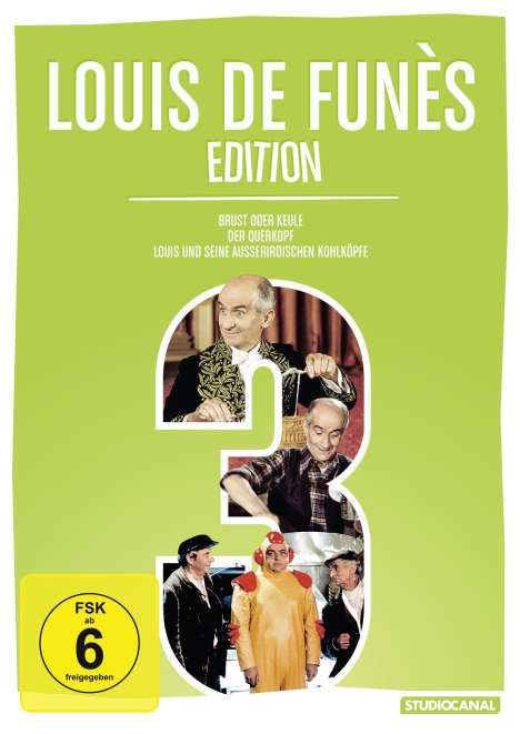 Louis de Funès Edition 3, 3 DVDs