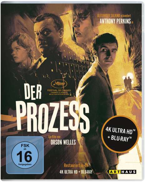 Der Prozess (1962) (60th Anniversary Edition) (Ultra HD Blu-ray &amp; Blu-ray), 1 Ultra HD Blu-ray und 1 Blu-ray Disc