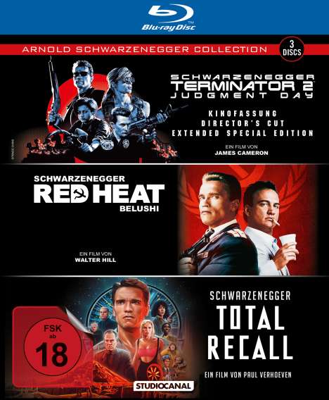 Arnold Schwarzenegger Collection (Blu-ray), 3 Blu-ray Discs
