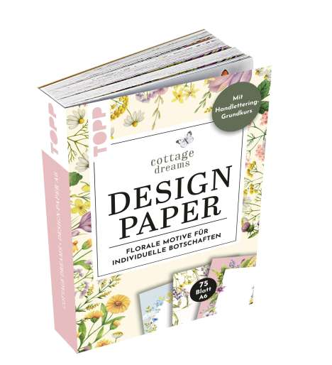 Ludmila Blum: Handlettering Design Paper Block Cottage Dreams A6, Diverse