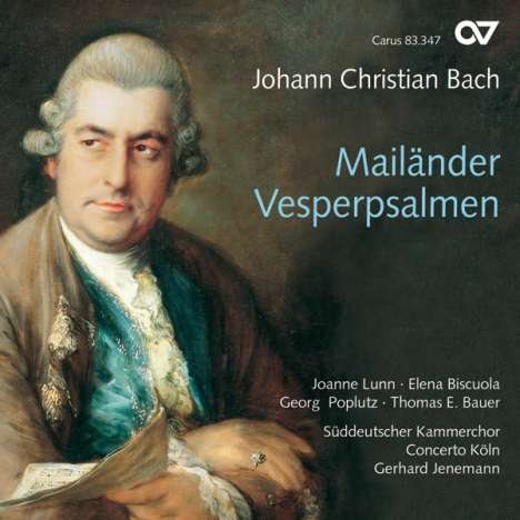 Johann Christian Bach (1735-1782): Mailänder Vesperpsalmen, 2 CDs