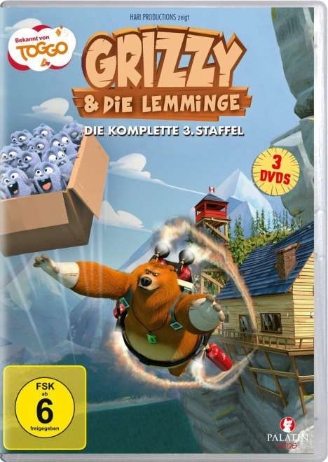 Grizzy &amp; die Lemminge Staffel 3, 3 DVDs