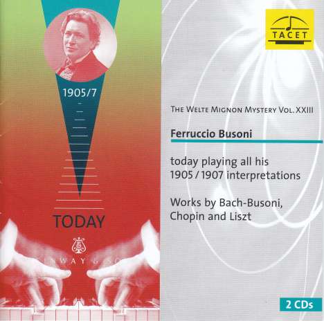 Welte-Mignon Mystery Vol.22 - Ferrucio Busoni, 2 CDs
