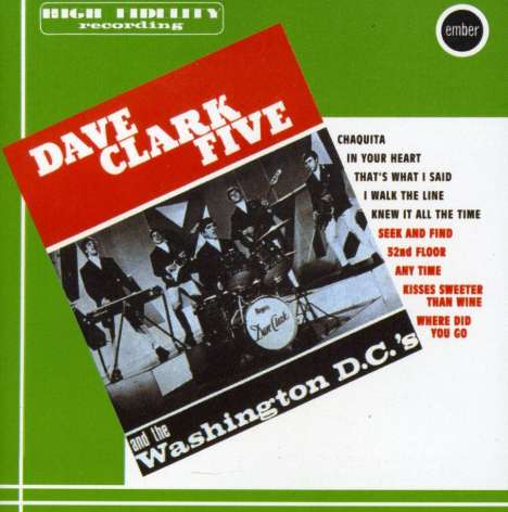 Dave Clark (geb. 1942): D.C.Five &amp; Washington D.C.'s, CD