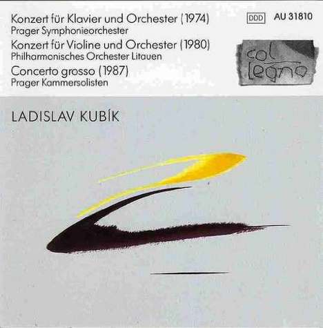 Ladislav Kubik (geb. 1946): Klavierkonzert, CD