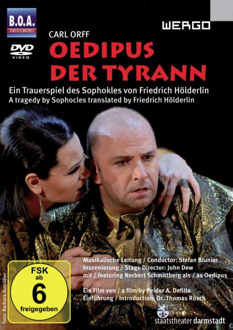 Carl Orff (1895-1982): Oedipus der Tyrann, DVD
