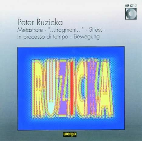 Peter Ruzicka (geb. 1948): Metastrofe für 87 Instrumentalisten, CD