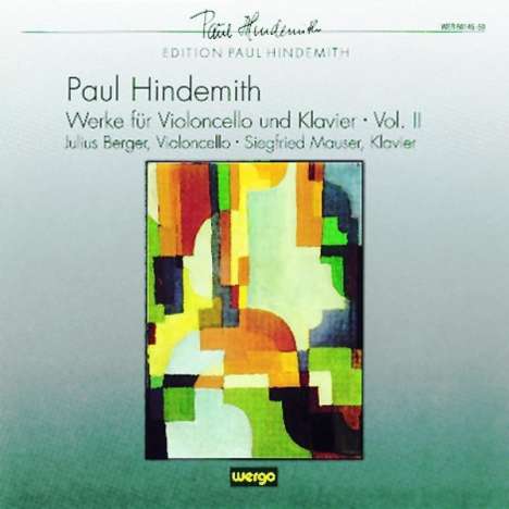 Paul Hindemith (1895-1963): Werke f.Cello &amp; Klavier Vol.2, CD