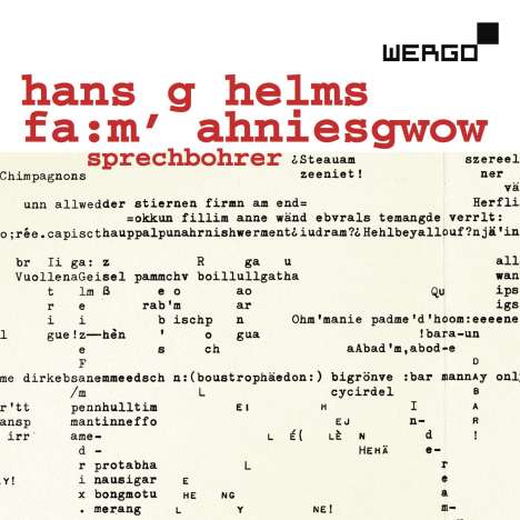 Hans G Helms (geb. 1932): Experimentelle Sprach-Komposition, 2 CDs