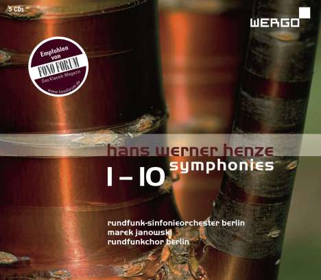 Hans Werner Henze (1926-2012): Symphonien Nr.1-10, 5 CDs