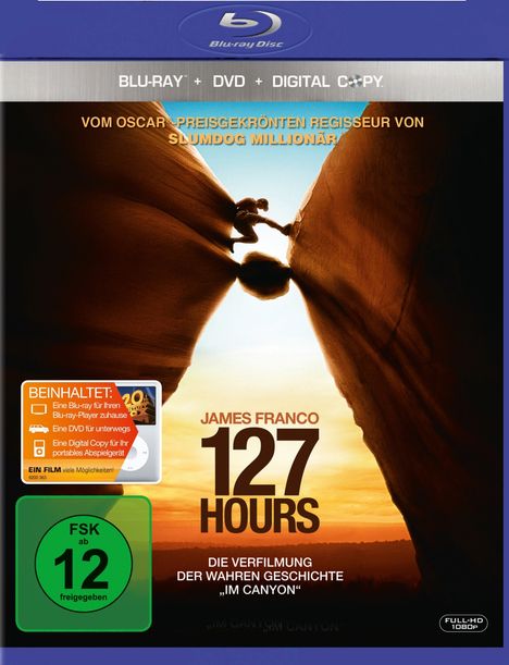 127 Hours (Blu-ray + DVD + Digital Copy), Blu-ray Disc