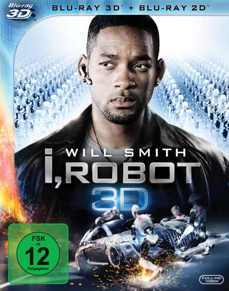 I, Robot (3D &amp; 2D Blu-ray), 2 Blu-ray Discs