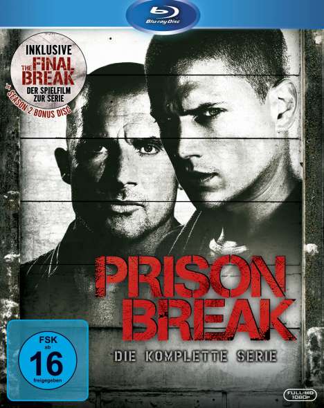 Prison Break (Komplette Serie + Spielfilm »Final Break«) (Blu-ray), 24 Blu-ray Discs