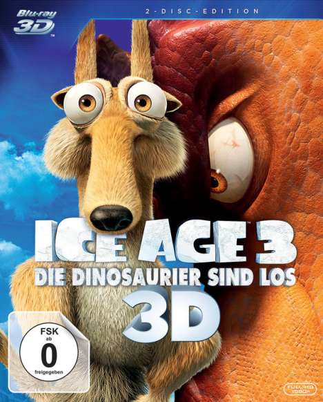 Ice Age 3 - Die Dinosaurier sind los (3D &amp; 2D Blu-ray), 2 Blu-ray Discs
