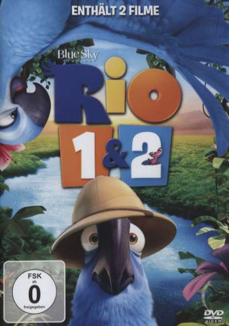 Rio 1 &amp; 2, 2 DVDs
