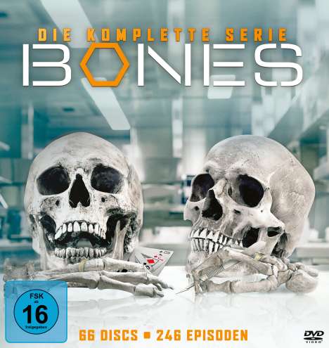 Bones - Die Knochenjägerin (Komplette Serie), 66 DVDs