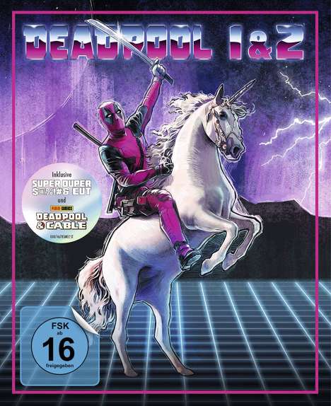 Deadpool 1 &amp; 2 (Limited Unicorn Edition) (Blu-ray), 3 Blu-ray Discs