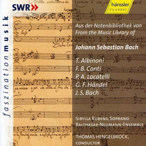 Aus der Notenbibliothek von Johann Sebastian Bach, CD