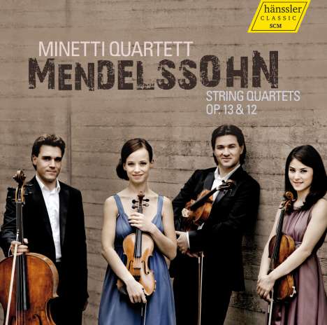 Felix Mendelssohn Bartholdy (1809-1847): Streichquartette Nr.1 &amp; 2 (opp.12 &amp; 13), CD